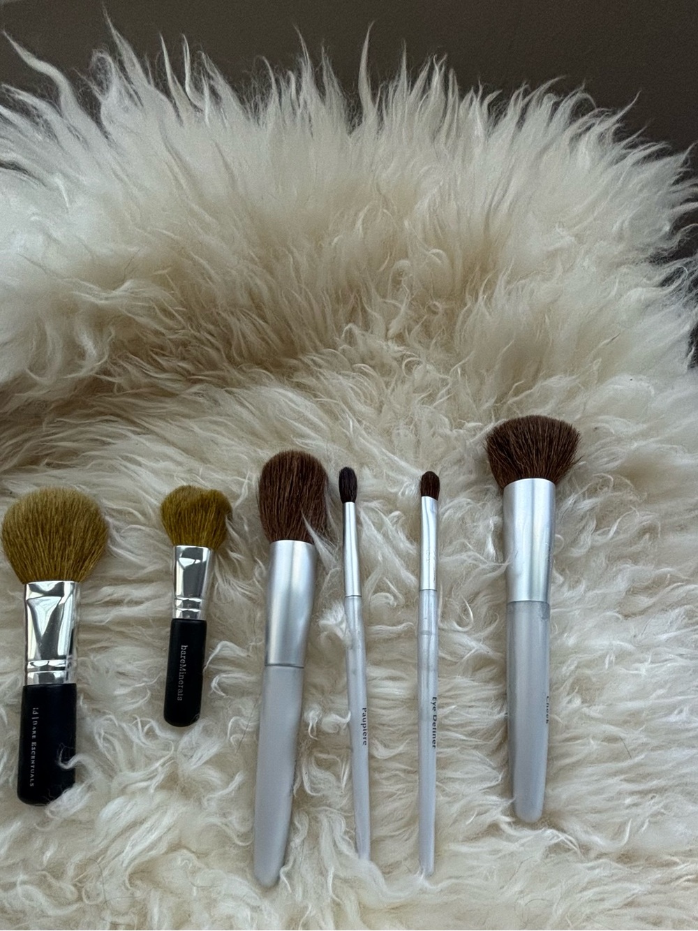 Silver black Women’s Makeup Brush Set - signature, bare mineral,ij dare pharma
